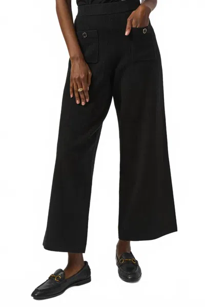 Joseph Ribkoff Sweater Knit Straight Leg Pants In Black