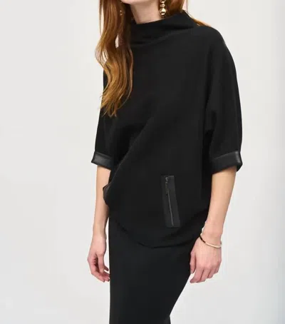 Joseph Ribkoff Sweater Knit Top In Black