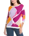 Joseph Ribkoff Abstract Print Pullover In Multi In Multi