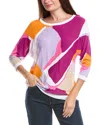 Joseph Ribkoff Abstract Print Pullover In Multi In Multi