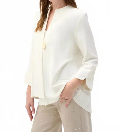 Joseph Ribkoff Swing Jacket With Statement Button Style In Off-white
