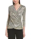 Joseph Ribkoff Textured Blouse In Gray