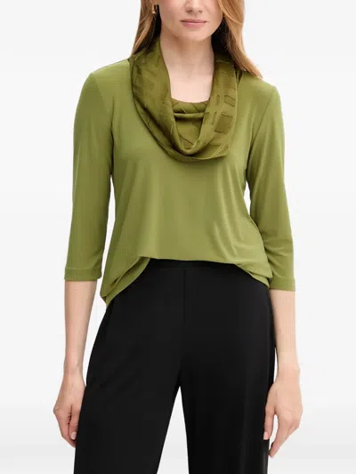 Joseph Ribkoff Textured-detail Top In Green