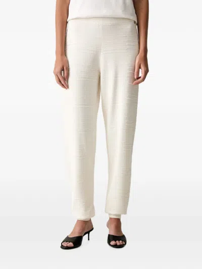 Joseph Ribkoff Textured Elasticated-waistband Trousers In Multi