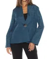 Joseph Ribkoff Textured Long Sleeve Relaxed Jacket In Twilight