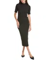 Joseph Ribkoff Textured Midi Dress In Black