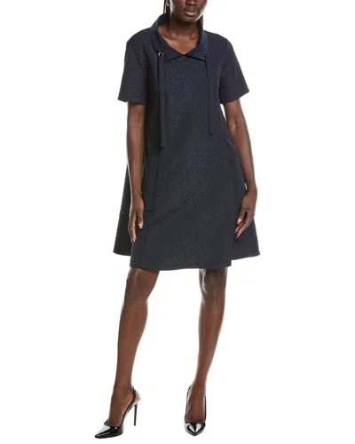 Joseph Ribkoff Textured Mini Dress In Blue