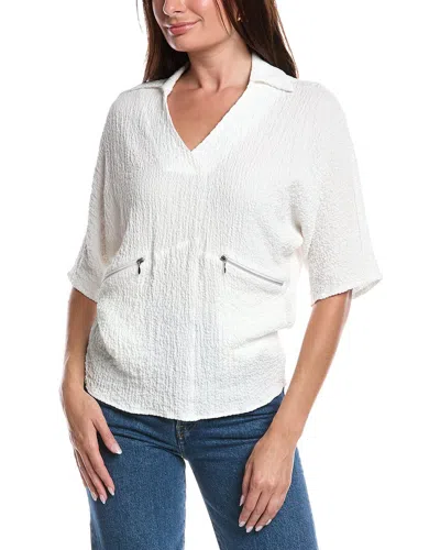 Joseph Ribkoff Textured Top In White