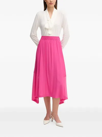 Joseph Ribkoff Tie-neck Long-sleeve Blouse In Multi