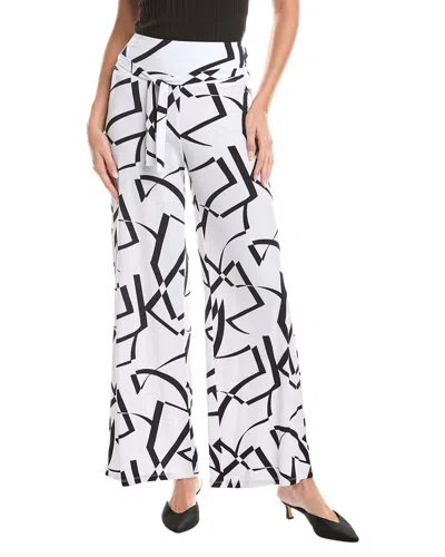 Joseph Ribkoff Tie Waist Pant In White