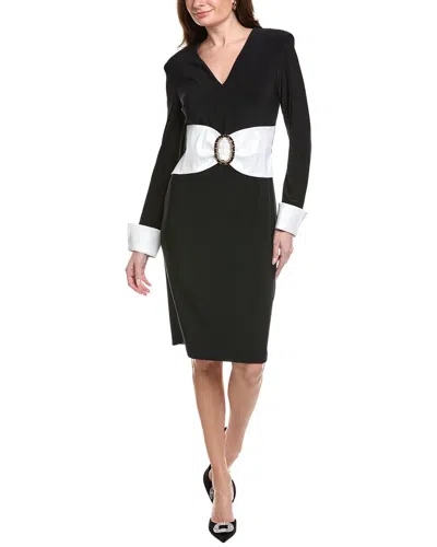 Joseph Ribkoff Tone Midi Dress In Black