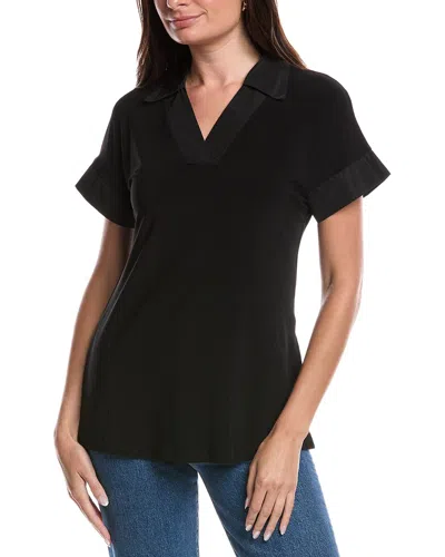 Joseph Ribkoff Silky Knit And Memory Boxy Top In Black