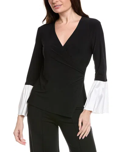 Joseph Ribkoff Flare Cuffs Top In Black