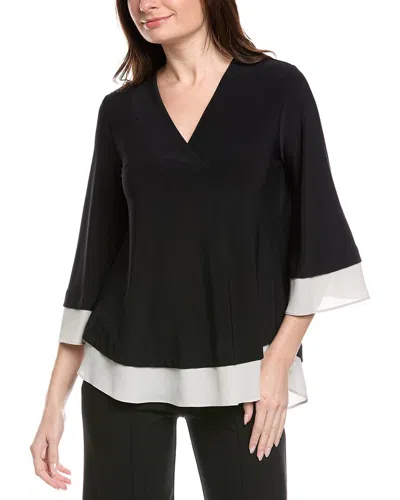 Joseph Ribkoff Flare Sleeves Top In Black