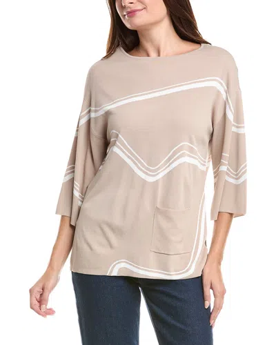Joseph Ribkoff Top In Neutral