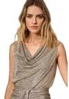 Joseph Ribkoff Top Woman  251081-gold Lap Sleeve