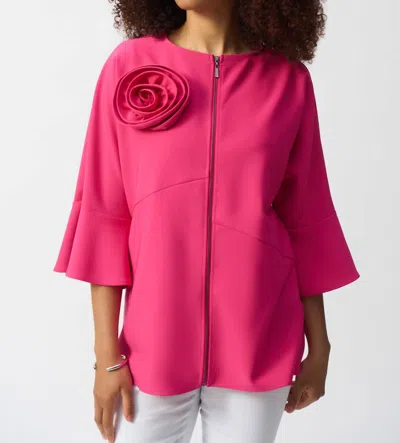 Joseph Ribkoff Trapeze Jacket In Geranium In Pink