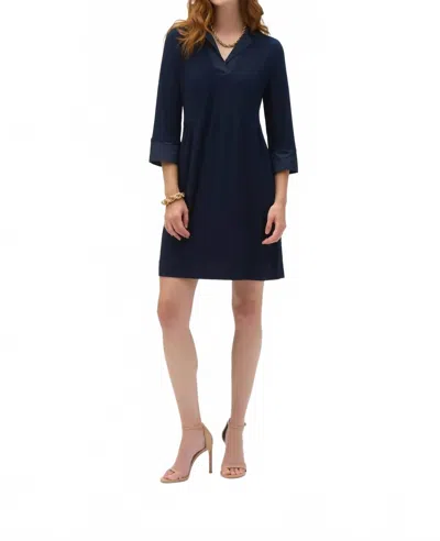 Joseph Ribkoff Trapeze Mini Dress In Midnight Blue