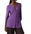 Joseph Ribkoff Trapeze Tunic Top In Violet In Purple