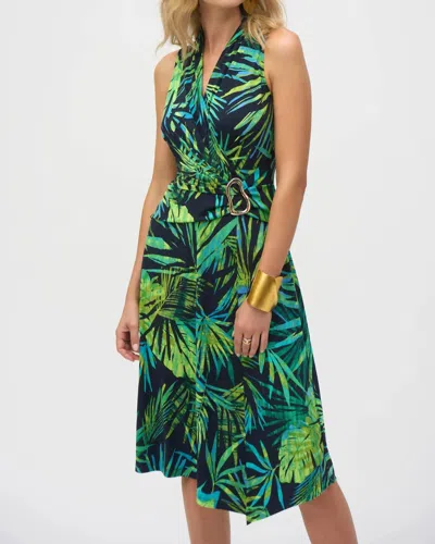 Joseph Ribkoff Tropical Fit & Flare Dress In Print