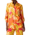 Joseph Ribkoff Tropical Print Blouse In Pink Multi In Pink