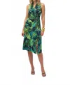 Joseph Ribkoff Tropical Fit & Flare Dress In Print