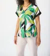 Joseph Ribkoff Tropical Print Top In Multi