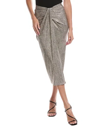 JOSEPH RIBKOFF TUCKED SHIMMERING SKIRT