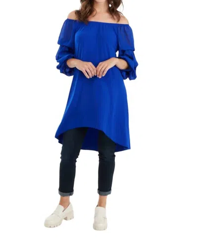 Joseph Ribkoff Tunic Top In Royal In Blue