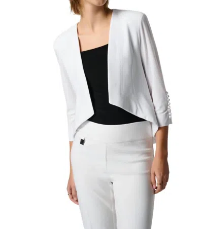Joseph Ribkoff Tux Overpiece Bolero In Vanilla In White