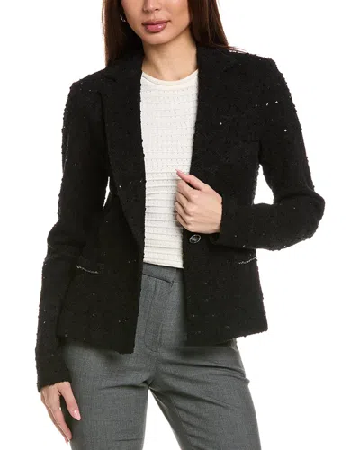 Joseph Ribkoff Tweed Blazer In Black