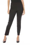 Joseph Ribkoff Twill Pull On Slim Ankle Pants In Black In Blue