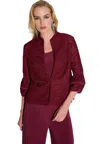 Joseph Ribkoff Twinset Woman  251756f25 Anotta + Yellow In Burgundy