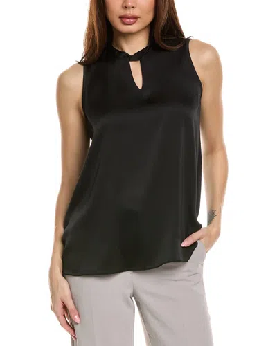 Joseph Ribkoff Twisted Mock Blouse In Black