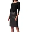 Joseph Ribkoff Two Tone Metallic Sheath Dress In Black In Black