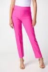 Joseph Ribkoff Cropped Pleated Pants In Ultra Pink In Pink