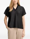 Joseph Ribkoff V-neck Blouse In Black