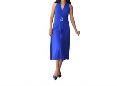 Joseph Ribkoff V-neck Dress In Sapphire Royal In Blue