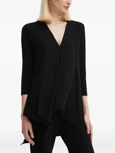Joseph Ribkoff V-neck Top In Black