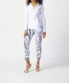 Joseph Ribkoff V-neck Wrap Blouse In White