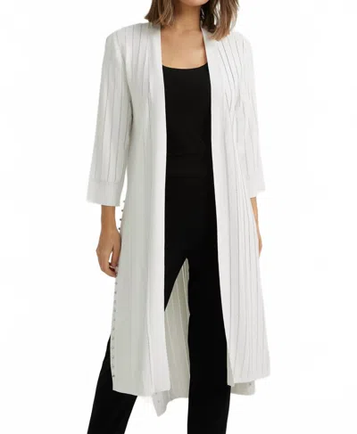 Joseph Ribkoff Vania Long Cover-up In Vanilla In Neutral