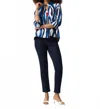 Joseph Ribkoff Vanilla Multi Print Top In Blue In Multi