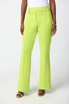 Joseph Ribkoff Vertical Seam Flared Pant In Key Lime