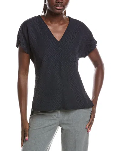 Joseph Ribkoff V-neck Shirt In Black