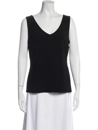 Pre-owned Joseph Ribkoff V-neck Sleeveless Top In Multi
