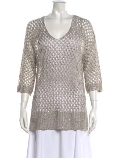 Pre-owned Joseph Ribkoff V-neck Sweater W/ Tags In Multicolor