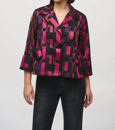 Joseph Ribkoff Waist-length Jacket In Black Multi
