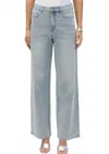 Joseph Ribkoff Wide-leg Mid-rise Jeans In Denim In Blue