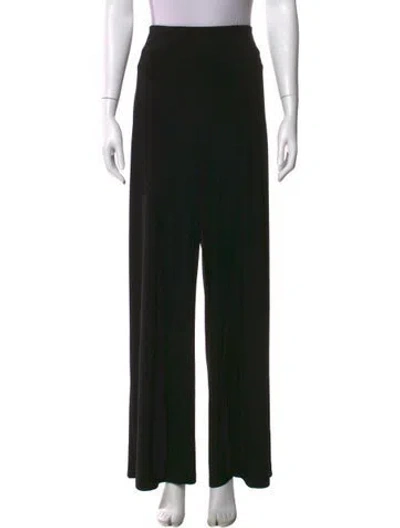 Pre-owned Joseph Ribkoff Wide Leg Pants In Black