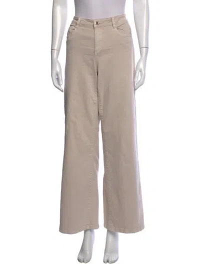 Pre-owned Joseph Ribkoff Wide Leg Pants In Neutrals